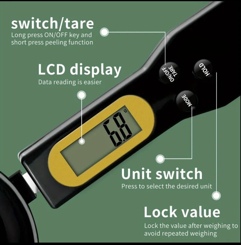 Digital measuring spoon scale